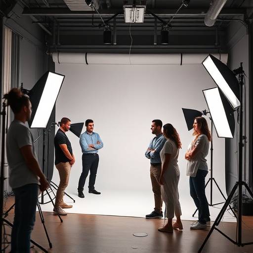 Equipe do est√ºdio fotogr√°fico