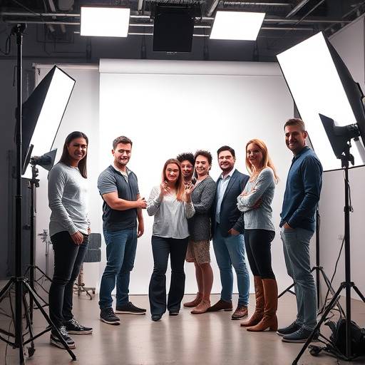 Equipe do est√ºdio fotogr√°fico